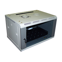 Шкаф настенный 2, 22U 600x450, стеклянная дверь | код TWT-CBW2-22U-6x4 | TWT