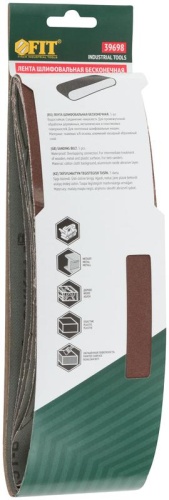 Лента шлифовальная бесконечные водостойкие на тканевой основе (уп.5шт) 75х533мм Р 180 FIT 39698 фото 3