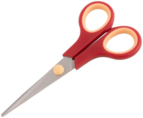 Ножницы бытовые нержавеющие, прорезиненные ручки, толщина лезвия 1.4 мм, 135 мм | код 67328 | FIT фото 2 Ножницы бытовые нержавеющие, прорезиненные ручки, толщина лезвия 1.4 мм, 135 мм | код 67328 | FIT фото 2