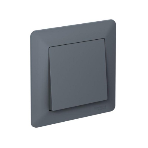 ATLASDESIGN AIR 1-постовая РАМКА, ГРИФЕЛЬ/дымчатый черный | код ATN220701 | Systeme Electric фото 3