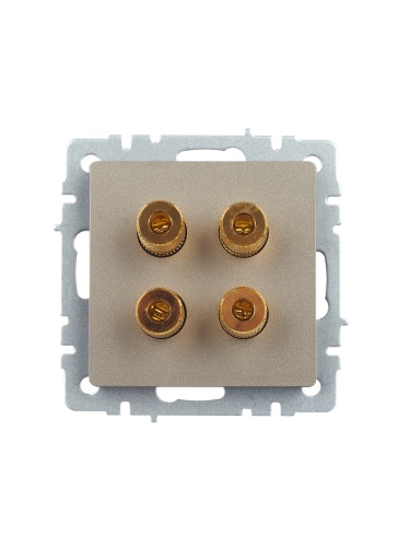 BRITE Аудиорозетка 4-мест. РА10-БрШ шамп. IEK | код BR-S40-K37 | IEK фото 2 BRITE Аудиорозетка 4-мест. РА10-БрШ шамп. IEK | код BR-S40-K37 | IEK фото 2