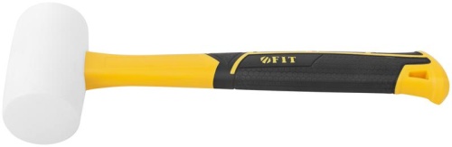 Киянка 50мм 340г фибергласовая ручка резинов. бел. FIT 45517 фото 3 Киянка 50мм 340г фибергласовая ручка резинов. бел. FIT 45517 фото 3