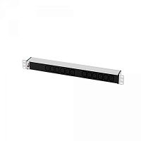 Блок розеток Rem-32 с инд., 12 IEC 60320 C13, 32 А, алюм., 19, колодка | код R-32-12C13-I-440-K | REM
