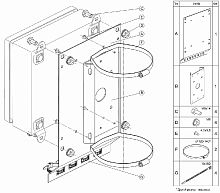 Кронштейн для крепления на опору коробок монтажных КМ и блоков питания БПУ и БПГ | код КС-2 | Тахион
