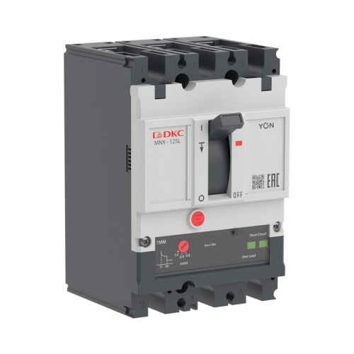 Авт. выкл. YON pro MNX125L 3P 63A 70kA при AC415V расц. TMM | код MNX125L3PTMM0063 | DKC