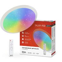 Светильник светодиодный COMFORT GALAXY-RGB 55Вт 230В 3000-6500К 4400лм 450х70мм с пультом ДУ | код 4690612044606 | IN HOME