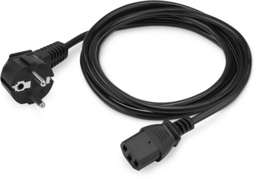 Кабель Buro AN23-1000 IEC C13 Евровилка угловой 1.8м черный | код 817290 | BURO