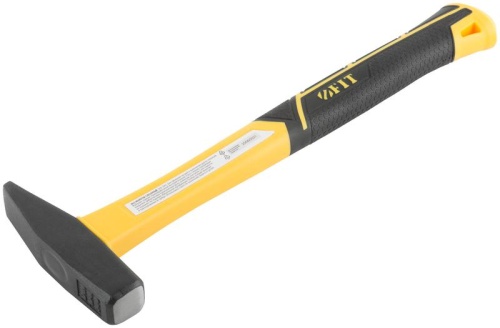 Молоток кованый, фиберглассовая усиленная ручка, Профи 300 гр. | код 44333 | FIT Молоток кованый, фиберглассовая усиленная ручка, Профи 300 гр. | код 44333 | FIT