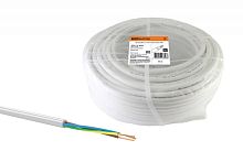 Провод ПВС 3х1 ГОСТ (бухта 50м) белый | код SQ0118-0030 | РЭМЗ ТМ