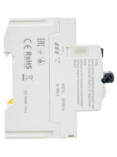 ARMAT Выключатель дифференциального тока R10N 4P 40А 300мА тип A | код AR-R10N-4-040A300 | IEK фото 11