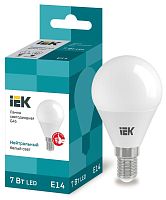 Лампа светодиодная ECO G45 шар 7Вт 230В 4000К E14 | код. LLE-G45-7-230-40-E14 | IEK