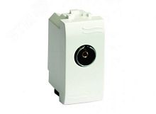 BRAVA Розетка телевизионная TV проход без согласующего сопротивления бежевая | код 75581S | DKC