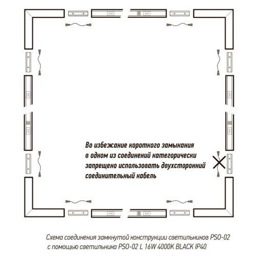 Светильник светодиодный PSO-02L 16Вт 4000К L-обр. 255х255х42мм BLACK ДПО/ДСО для реечных потолков IP40 (универсальный монтаж: накладной/подвесной) Pro+ JazzWay 5069008 фото 10